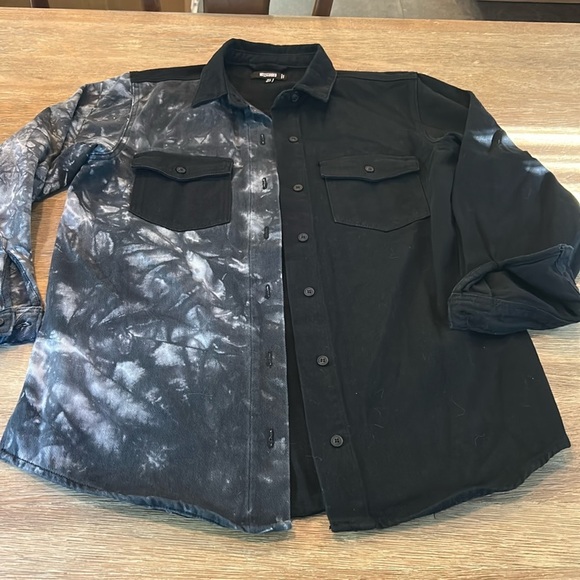 Misguided Tie Dye Button Front Shirt - Picture 1 of 10
